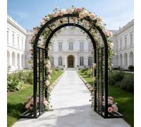 unmjgybc Arco per Rampicanti, Supporto Rampicanti, Arco per Rose In Metallo, Stabile e Resistente alle Intemperie, Decorazione Giardino/Villa/Tetto, Adatto per Interno ed Esterno