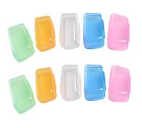 UNNAYCVE 10 custodie per spazzolino da denti, custodia protettiva per spazzolino da denti, tappi per spazzolino da denti, per casa, viaggi, all'aperto, campeggio, escursionismo, viaggi di lavoro, 5