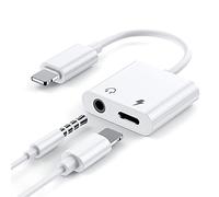 unnderwiss Adattatore cuffie per i-phone【 Certificato MFi 】 2 in 1 da Lightning a jack 3,5 mm per cuffie adattatore AUX cavo adattatore di ricarica compatibile con i-Phone 14/13/12/11/XS/XR/8/7