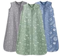 Unnivoll Sacco Nanna Estivo 0-6 Mesi, 0.5 Tog, Set Di 3, 100% Cotone Sacco Nanna Neonato Bambini Primavera