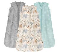 Unnivoll Sacco Nanna Estivo 12-18 Mesi, 0.5 Tog, Set Di 3, 100% Cotone Sacco Nanna Neonato Bambini Primavera