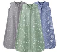 Unnivoll Sacco Nanna Estivo 18-24 Mesi, 0.5 Tog, Set Di 3, 100% Cotone Sacco Nanna Neonato Bambini Primavera