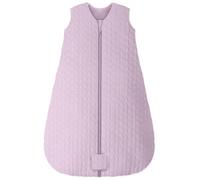 Unnivoll Sacco nanna invernale per neonati, 2,5 Tog, 0-6 mesi, 100% cotone, con cerniera a 2 vie, trapuntato, per neonati Newbron, caldo e morbido, viola