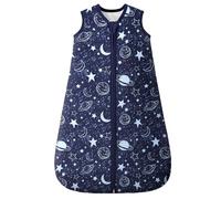 Unnivoll Sacco nanna per neonati, 2,5 Tog, 12-18 mesi, 100% cotone, invernale, con cerniera a 2 vie, trapuntato, per neonati Newbron