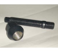 UNO (1) Conversione Stud & (1) Dado Esagonale Nero 17mm 12x1.5 a 12x1.5 61/73mm