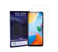 UNO' - 2 pezzi di protezione schermo in vetro temperato compatibile con Xiaomi Redmi 10C e Xiaoimi Poco C40, vetro temperato ultra resistente senza bolle, 9H, antigraffio (Transparent, 2)