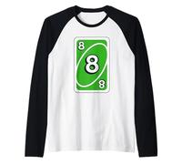 Uno - Biglietto di Halloween, 8 Pezzi, Colore: Verde Maglia con Maniche Raglan