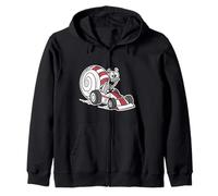 Uno, Carino, Lumaca, è, Guida, Uno, Macchina da Corsa, Corsa, Lumaca Felpa con Cappuccio