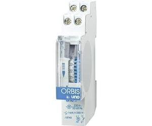 UNO D 230 V. INTERRUPTOR HORARIO ANALOGICO 1 MODULO SIN RESERVA DIARIO INTERRUPTOR 16(4) A