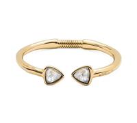 Uno de 50 | Bracciale da donna delicato e rigido | Placcato oro 18 carati | Cristalli sfaccettati multicolore | Taglia M | Gioiello fatto a mano | Prodotto in Spagna