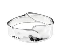 Uno de 50 Bracciale rigido lega metallica placcata in argento sterling