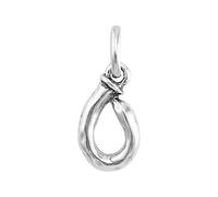 Uno de 50 Charm placcato argento Sterling a forma di lettera O