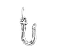 Uno de 50 Charm placcato argento Sterling a forma di lettera U