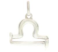 Uno de 50 Charm placcato argento Sterling a forma di segno bilancia