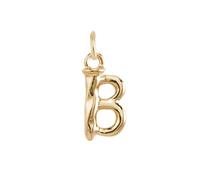 Uno de 50 Charm placcato oro 18k a forma di lettera B