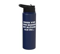 Uno di noi è più intelligente di te Stainless Steel Insulated Water Bottle