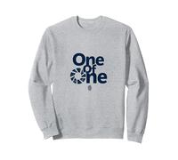 Uno di Uno: Dichiarazione di identità Unica per Gli individui Felpa, Unisex per Adulti, Grigio Melange, L