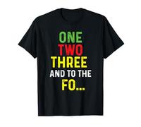 Uno Due Tre E al FO - 80s 90s Old School Hip Hop Maglietta