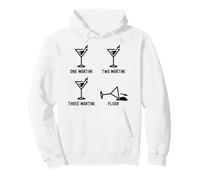 Uno Due Tre Martini Piano Divertente Cocktail Happy Hour Felpa con Cappuccio