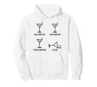 Uno Due Tre Martini Piano Divertente Cocktail Happy Hour Felpa con Cappuccio