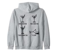 Uno Due Tre Martini Piano Divertente Cocktail Happy Hour Felpa con Cappuccio