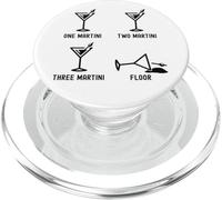 Uno Due Tre Martini Piano Divertente Cocktail Happy Hour PopSockets PopGrip per MagSafe