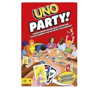 UNO Party - Il gioco più amato con carte extra e regole speciali per famiglie e gruppi numerosi fino a 16 giocatori, per feste e serate di gioco, giocattolo per bambini, 7+ anni, HMY49