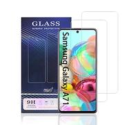 UNO' - Pellicola proteggi schermo in vetro temperato, 2 pezzi, compatibile con Samsung Galaxy A71, Samsung GalaxyNote 10 Lite, ultra resistente, senza bolle, 9H, antigraffio.