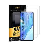 UNO' Pellicola Protettiva Schermo 2 Pezzi Vetro Temperato Compatibile Con Xiaomi Mi 11 Lite/mi 11 Lite 5g, Ultra Resistent Senza Bolle, 9h, Anti-impronte, Antigraffio.