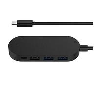 Uno per quattro hub multi-porta, splitter da tipo c a USB 3.0 per prolunga hub MacBook convertitore USB-c (colore: nero)