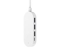 Uno per quattro hub multi-porta, splitter da tipo c a USB 3.0 per prolunga hub MacBook convertitore USB-c (colore: bianco)