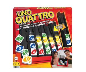 Uno quattro, posiziona quattro tessere e abbina colore e numero