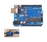 UNO R3 Scheda di Sviluppo, Microcontrollore ATmega328P, 32 KB di Flash, 14 Pin I/O Digitali, 6 Ingressi Analogici, Compatibile per IDE e Progetti DIY