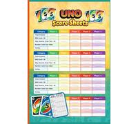 Uno Score Sheets: UNO Card Game Score Record | Gameplay Tracking Pages | Uno Score Pad Journal | 100 Score Forms