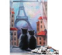 Uno sguardo a Parigi Puzzle 1000 pezzi Puzzle in legno per adulti e adolescenti Puzzle per adulti e adolescenti 1000 pezzi (75x50 cm)