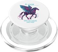 Uno sguardo al futuro Cyber Horse SciFi Pegasos Design PopSockets PopGrip per MagSafe