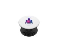 Uno sguardo al futuro futuristico Cyborg SciFi Design PopSockets PopGrip Adesivo