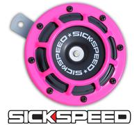 Uno SICKSPEED Rosa Super Loud Compatto Elettrico Blast Tono Corno Car SUV 12V P5