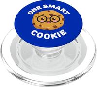 Uno Smart Cookie Carino Divertente Kawaii Chocolate Chip Nerd PopSockets PopGrip per MagSafe