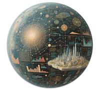 Uno spazio tridimensionale multidimensionale Jigsaw Puzzle Impossible 1000Pcs Science Fiction Decorazione Per La Casa. Rilassamento E Intelligence Per Adulti E Ragazzi Da 14 Anni 1000pcs (67.5x67.5cm)