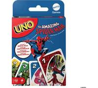 Mattel Games UNO - The Amazing Spiderman, l'iconico gioco di carte per tutta la famiglia in un'edizione speciale, giocattolo per bambini, 7+ anni, HXY08