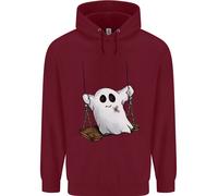 Uno Spirito Divertente Di Halloween Su Un'Altalena Felpa Uomo