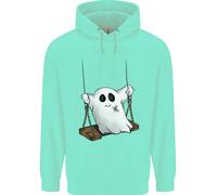 Uno Spirito Divertente Di Halloween Su Un'Altalena Felpa Uomo