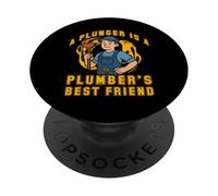 Uno stantuffo è il migliore amico di un idraulico PopSockets PopGrip Adesivo