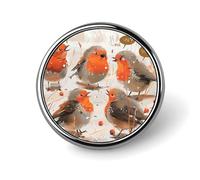 Uno stormo di allegri uccellini, spille rotonde da bavero per uomo e donna, spille personalizzate alla moda per abiti da uomo, spilla carina per zaino, abbigliamento, ca