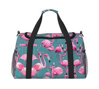 Uno stormo di fenicotteri È una borsa da viaggio a tracolla portatile con grande capacità e multifunzione, un must per i viaggi all'aperto