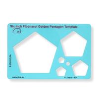 Uno strumento di disegno pentagono ispirato a Fibonacci per artisti consente la semplice applicazione della sezione aurea o divina per il design artistico