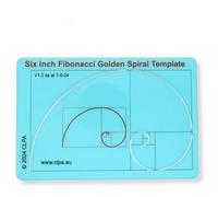 Uno strumento di disegno spirale di Fibonacci per artisti consente la semplice applicazione della sezione aurea o divina per il design artistico Design, Chiaro