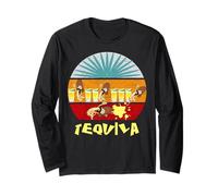 Uno Tequila Due Tequila Tre Tequila Pavimento Vintage Bere Maglia a Manica