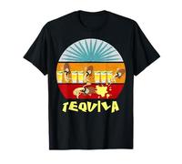 Uno Tequila Due Tequila Tre Tequila Pavimento Vintage Bere Maglietta